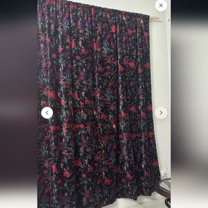 Floral Velvet Curtains FROM AN ETSY SHOP